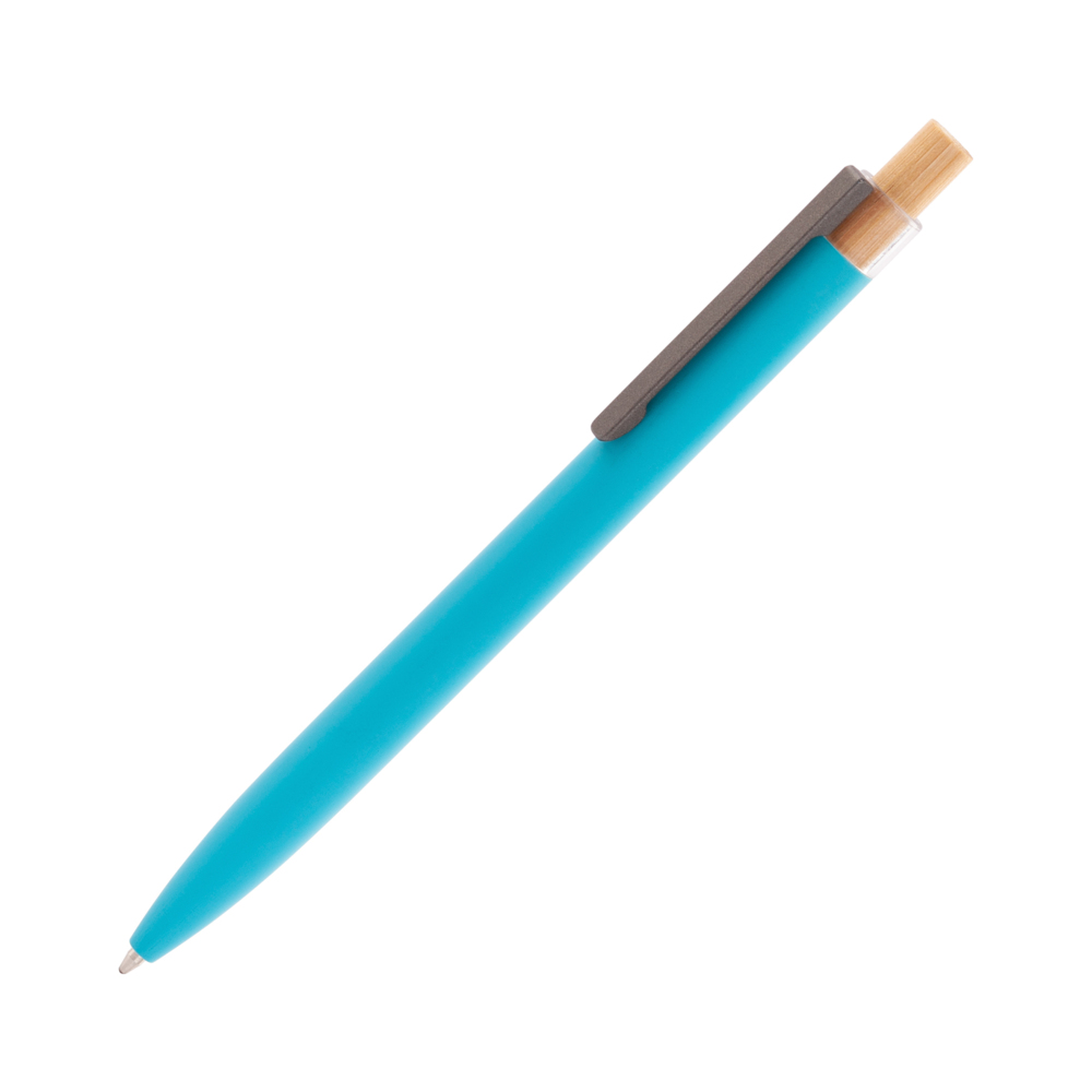 7455-44&nbsp;109.000&nbsp;Ручка шариковая "Matt" из переработанного алюминия и пластика, с кнопкой из бамбука бирюзовый&nbsp;222104
