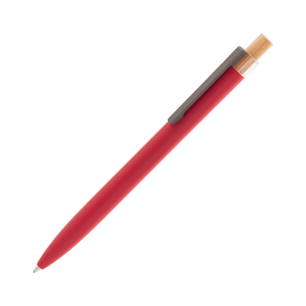 7455-4&nbsp;109.000&nbsp;Ручка шариковая "Matt" из переработанного алюминия и пластика, с кнопкой из бамбука красный&nbsp;222103