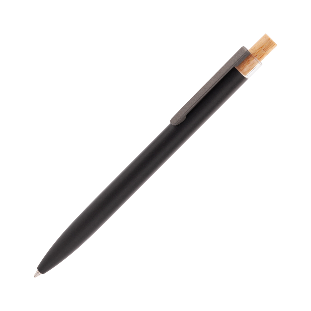 7455-3&nbsp;109.000&nbsp;Ручка шариковая "Matt" из переработанного алюминия и пластика, с кнопкой из бамбука черный&nbsp;222101