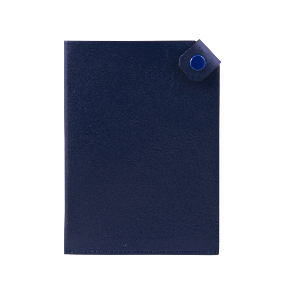 NK410024-030/1&nbsp;941.000&nbsp;Чехол для паспорта PURE 140*90 мм., застежка на кнопке, натуральная кожа (фактурная), синий&nbsp;89771