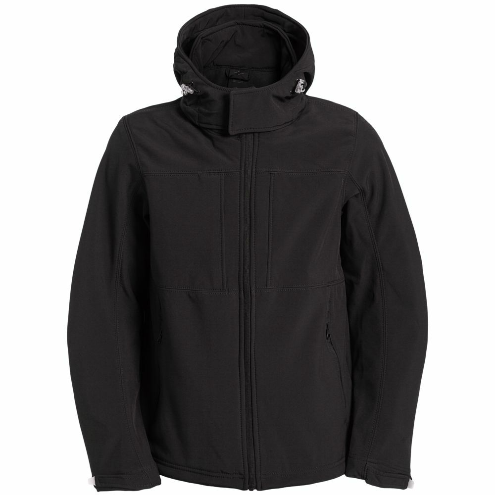 JM950002&nbsp;8149.000&nbsp;Куртка мужская Hooded Softshell черная&nbsp;45625