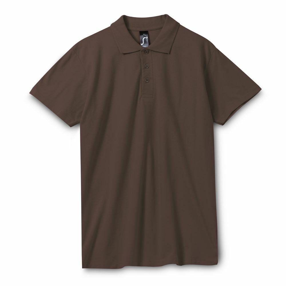 1898.59&nbsp;1768.000&nbsp;Рубашка поло мужская SPRING 210, шоколадно-коричневая&nbsp;43982