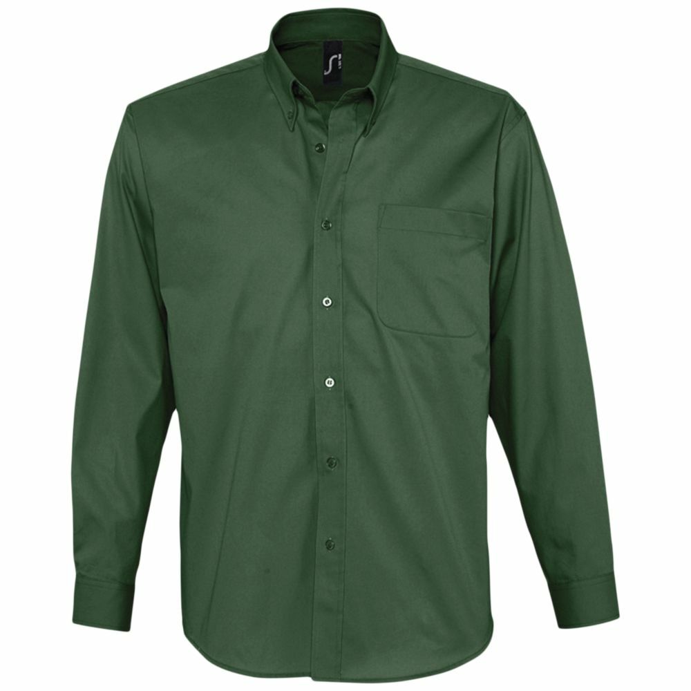 16090264&nbsp;3399.000&nbsp;Рубашка мужская с длинным рукавом BEL AIR, темно-зеленая&nbsp;81706
