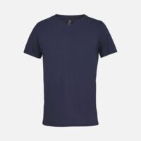 04765319&nbsp;595&nbsp;Футболка унисекс Regent с V-образным вырезом, кобальт (темно-синяя)&nbsp;280035