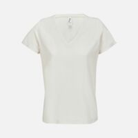 04766104&nbsp;595&nbsp;Футболка женская Regent Women с V-образным вырезом, молочно-белая&nbsp;280045