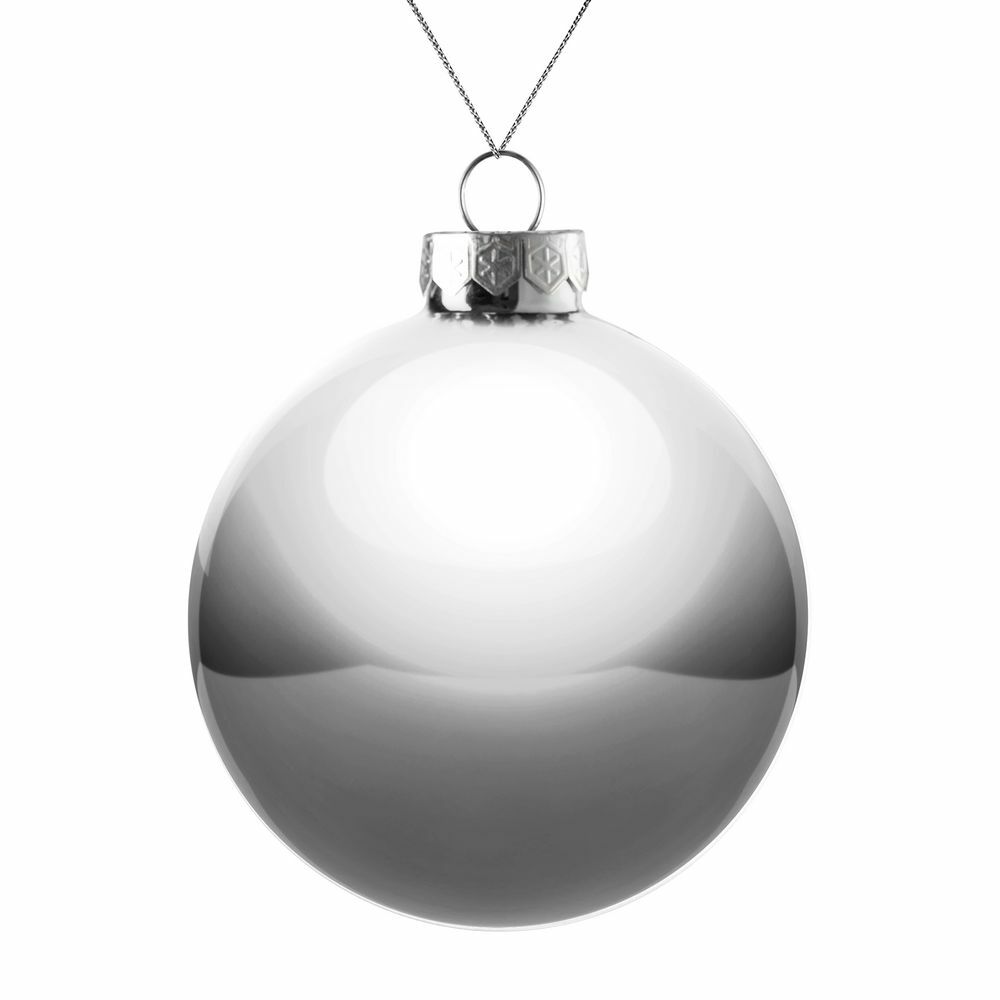 17654.10&nbsp;465&nbsp;Оформительский шар Finery, 10 см, глянцевый серебристый&nbsp;260019