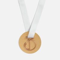 20563.03&nbsp;370&nbsp;Медаль Fundo, золотистая с 3D-подвеской Symbol, цифра 3&nbsp;284976