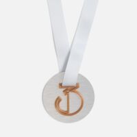 20563.13&nbsp;370&nbsp;Медаль Fundo, серебристая с 3D-подвеской Symbol, цифра 3&nbsp;284979