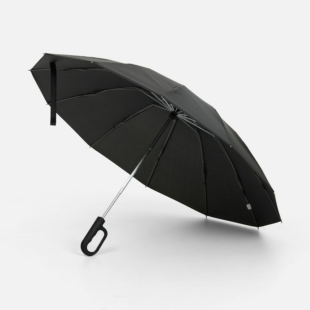 22329.30&nbsp;2290&nbsp;Зонт обратного сложения inLoop с ручкой-карабином, черный&nbsp;279116