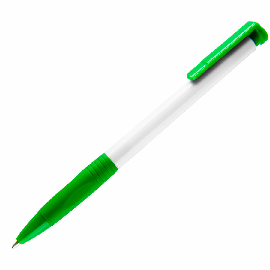38013/15&nbsp;10.000&nbsp;N13, ручка шариковая с грипом, пластик, белый, зеленый&nbsp;150899