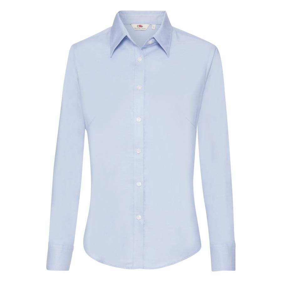 650020.OD/L&nbsp;999.000&nbsp;Рубашка "Lady-Fit Long Sleeve Oxford Shirt", светло-голубой_L, 70% х/б, 30% п/э, 135 г/м2&nbsp;22948