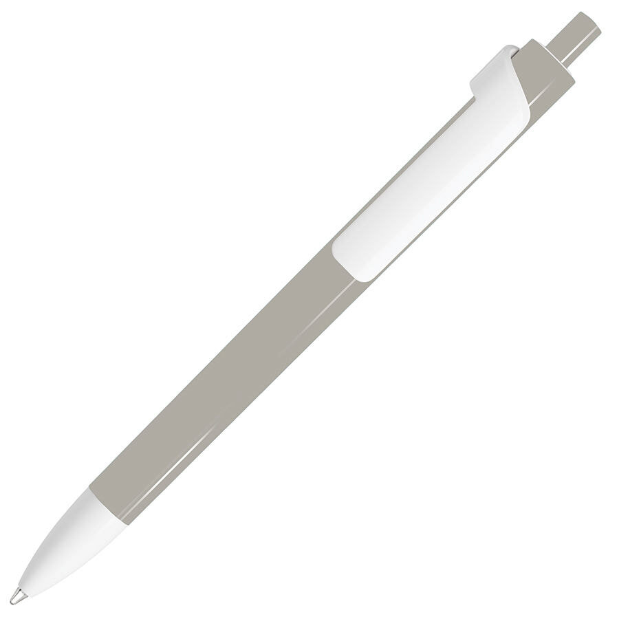 602/139&nbsp;43.000&nbsp;FORTE, ручка шариковая, серый/белый, пластик&nbsp;49227