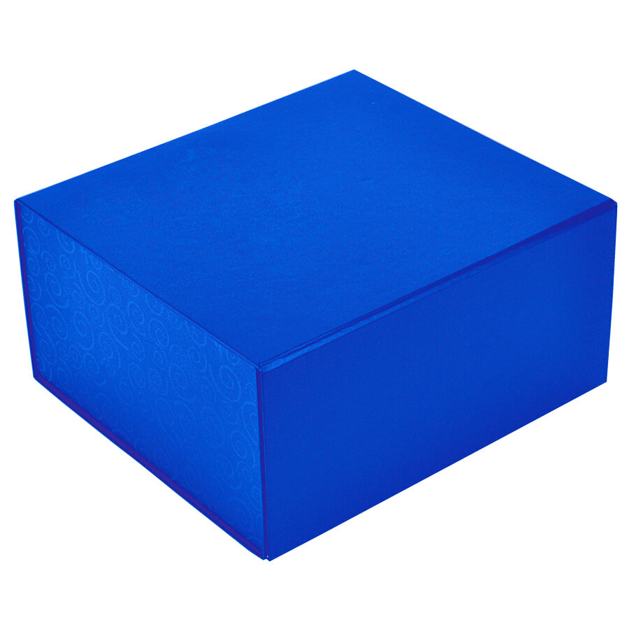 20401/24&nbsp;399.000&nbsp;Коробка  подарочная складная ,  синий, 22 x 20 x 11 cm,  кашированный картон,  тиснение, шелкография&nbsp;107829