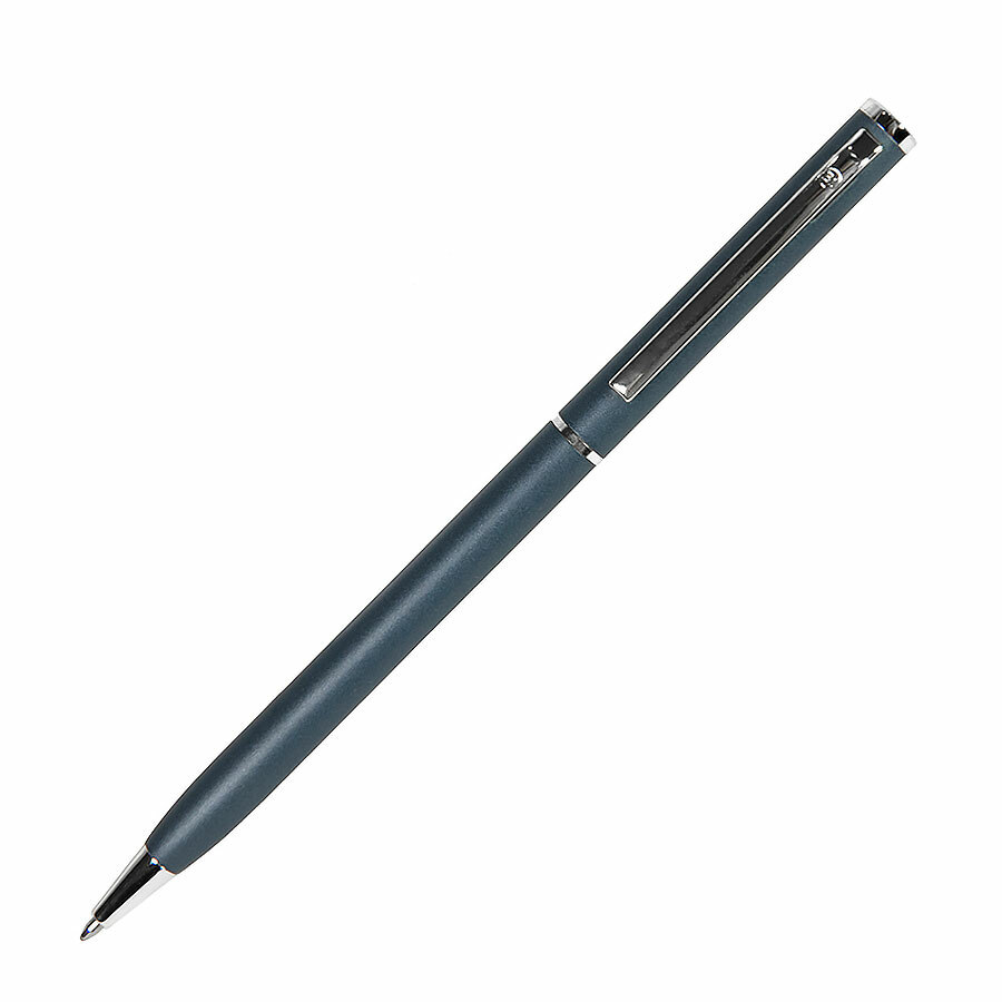 1100/24&nbsp;43.000&nbsp;SLIM, ручка шариковая, синий (мокрый асфальт)/хром, металл&nbsp;50159