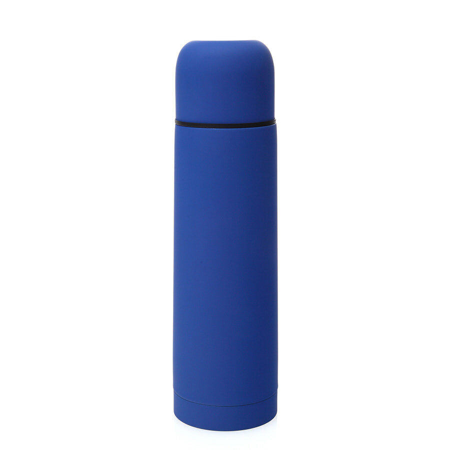 344875/24&nbsp;1099.000&nbsp;Термос вакуумный "Flask",сталь с покрытием софт тач, синий, 500 мл.&nbsp;47521