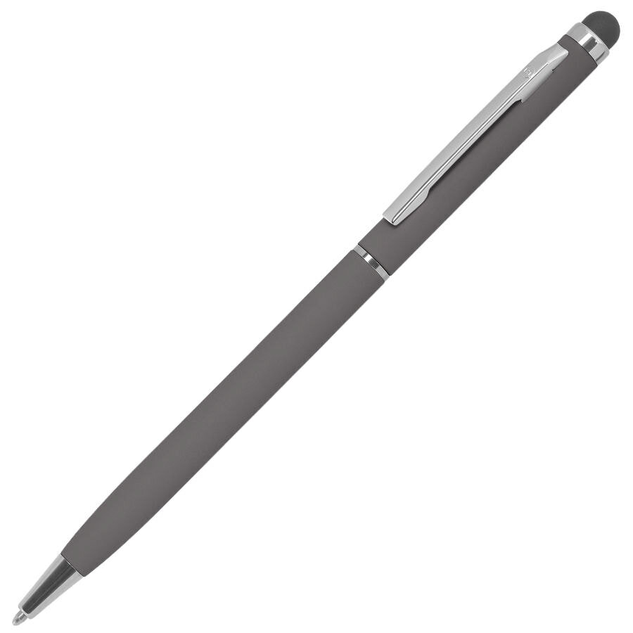 1105G/30&nbsp;75.000&nbsp;TOUCHWRITER SOFT, ручка шариковая со стилусом для сенсорных экранов, серый/хром, металл/soft-touch&nbsp;49863
