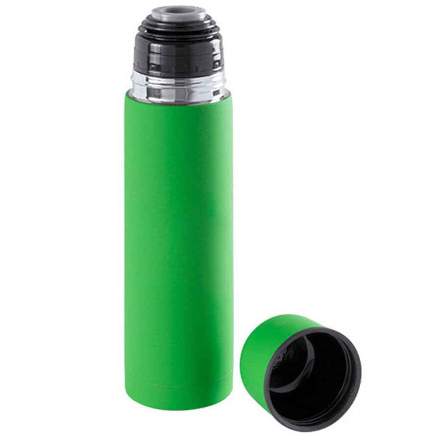 344875/15&nbsp;989.100&nbsp;Термос вакуумный "Flask",сталь с покрытием софт тач, зеленый, 500 мл.&nbsp;47522
