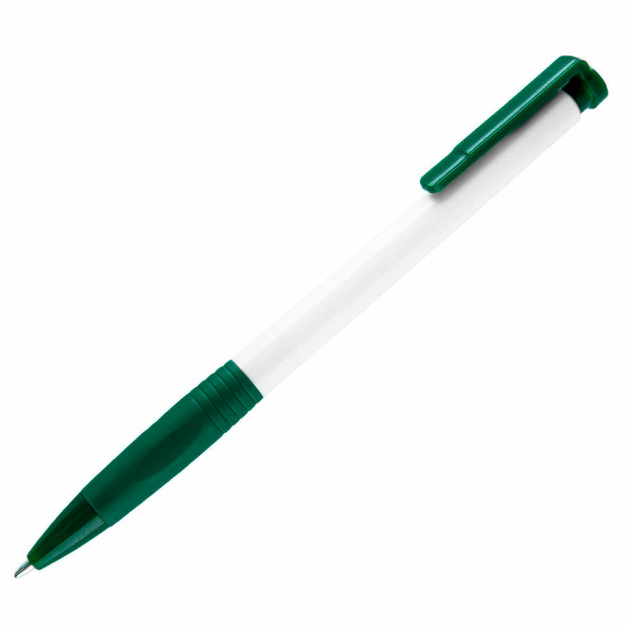 38013/17&nbsp;6.000&nbsp;N13, ручка шариковая с грипом, пластик, белый, темно-зеленый&nbsp;150898