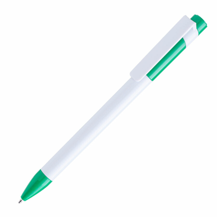 1018MC/18&nbsp;32.000&nbsp;Ручка шариковая MAVA,  белый/зеленый,  пластик&nbsp;140935