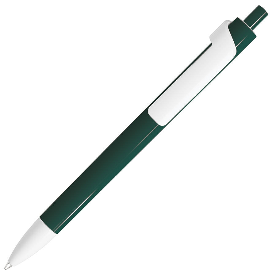 602/17&nbsp;43.000&nbsp;FORTE, ручка шариковая, темно-зеленый/белый, пластик&nbsp;49222