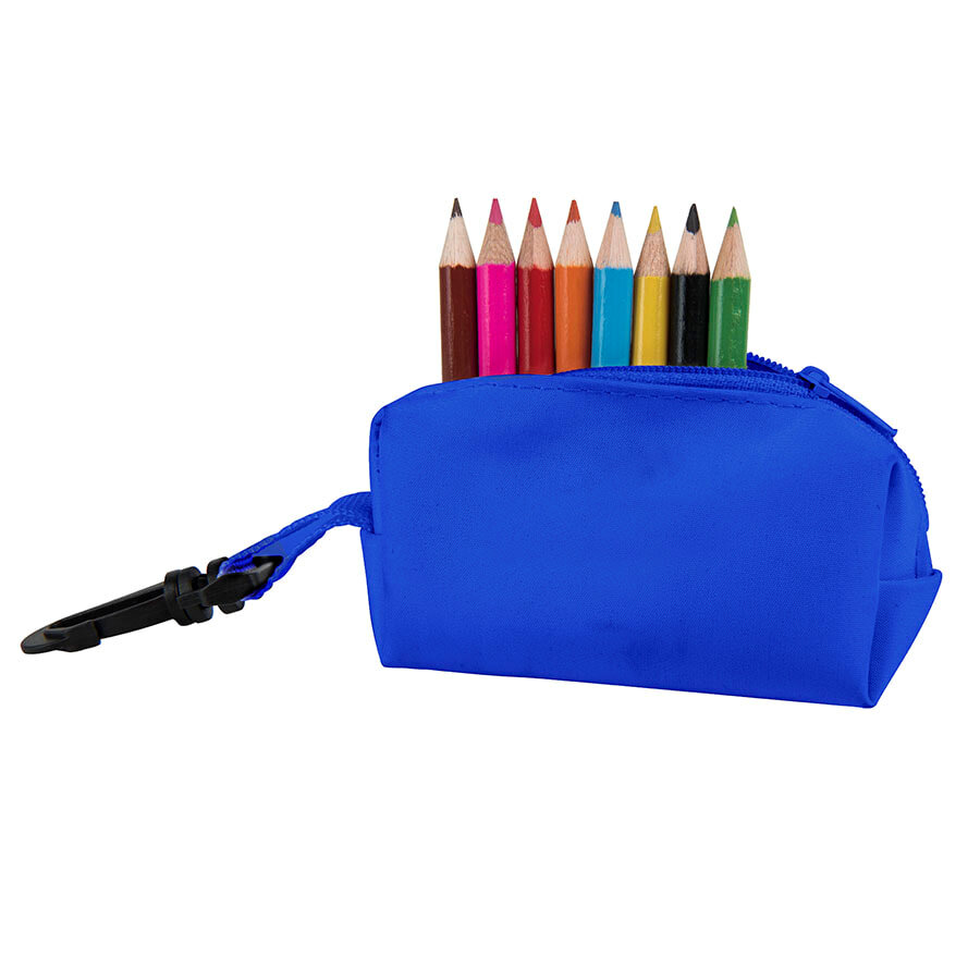 345139/24&nbsp;250.000&nbsp;Набор цветных карандашей (8шт) с точилкой MIGAL в чехле, синий, 4,5х10х4 см, дерево, полиэстер&nbsp;22912