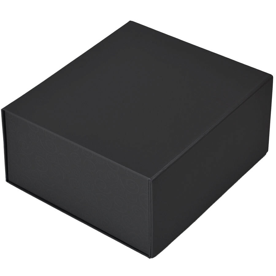 20401/35&nbsp;399.000&nbsp;Коробка подарочная складная,  черный, 22 x 20 x 11cm,  кашированный картон,  тиснение, шелкогр.&nbsp;47310