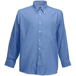 651140.RC/2XL&nbsp;3475.000&nbsp;Рубашка "Long Sleeve Oxford Shirt", синий_2XL, 70% х/б, 30% п/э, 135 г/м2&nbsp;22950