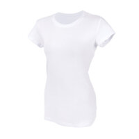 25101.30/XL&nbsp;185&nbsp;Футболка женская  "Ритейл" белый_XL, 92% хлопок 8% лайкра, 160 г/м2&nbsp;109445