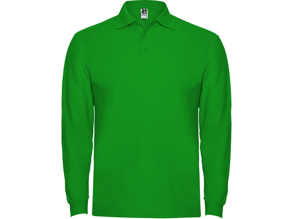 6635PO832XL&nbsp;2202.400&nbsp;Рубашка поло "Estrella" мужская с длинным рукавом, травянисто-зеленый&nbsp;201882