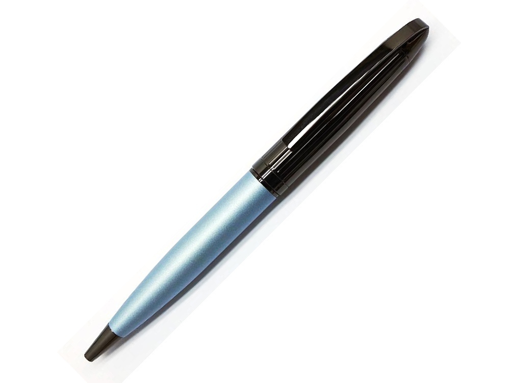 421382&nbsp;2980.000&nbsp;Ручка шариковая Pierre Cardin NOUVELLE, цвет - черненая сталь и голубой. Упаковка E.&nbsp;206414