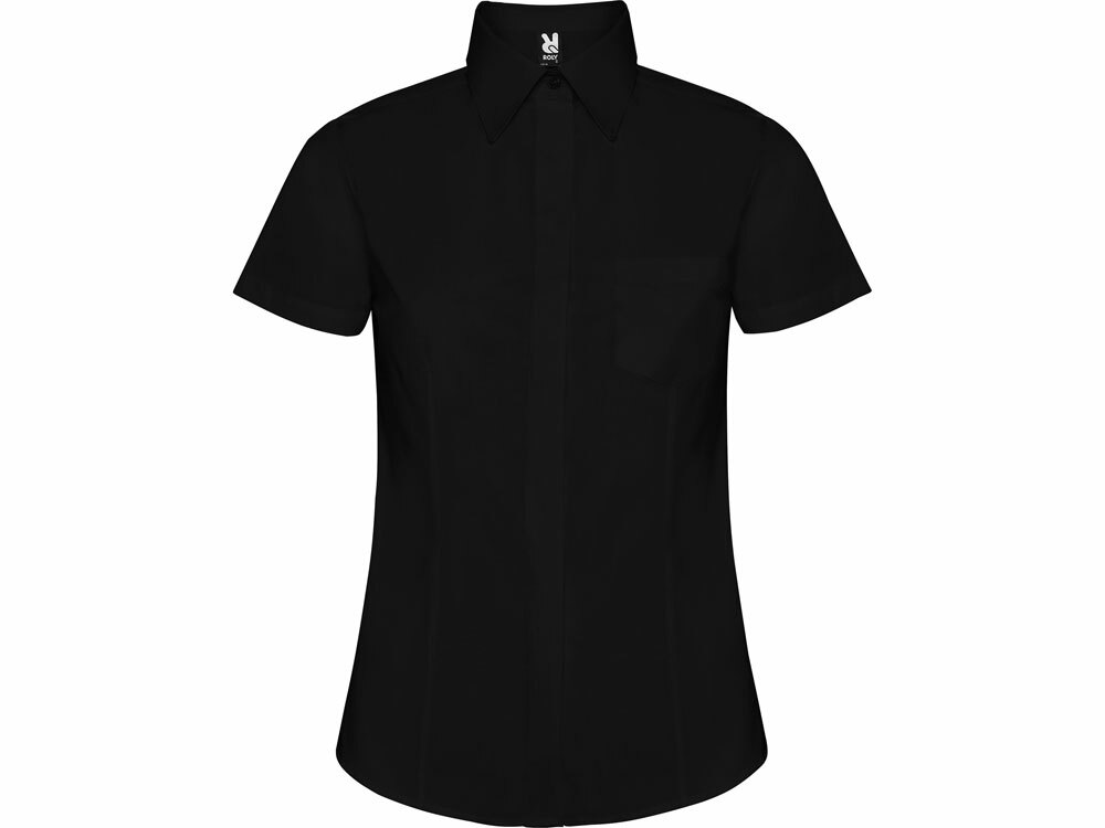 5061022XL&nbsp;1954.000&nbsp;Рубашка "Sofia" женская с коротким рукавом, черный&nbsp;194534