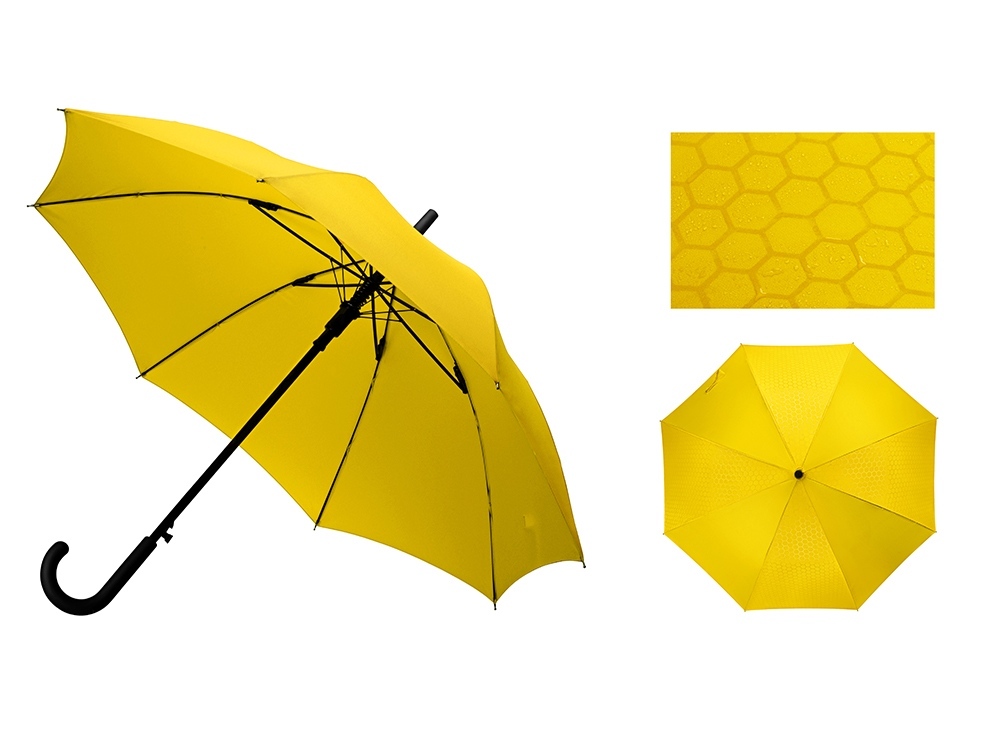 909204&nbsp;1880.950&nbsp;Зонт-трость полуавтомат Wetty с проявляющимся рисунком, желтый&nbsp;189197