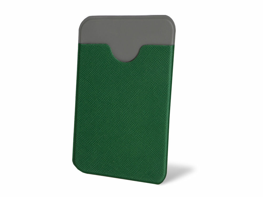 7319.13&nbsp;252.050&nbsp;Чехол-картхолдер Favor на клеевой основе на телефон для пластиковых карт и и карт доступа, темно-зеленый&nbsp;216854