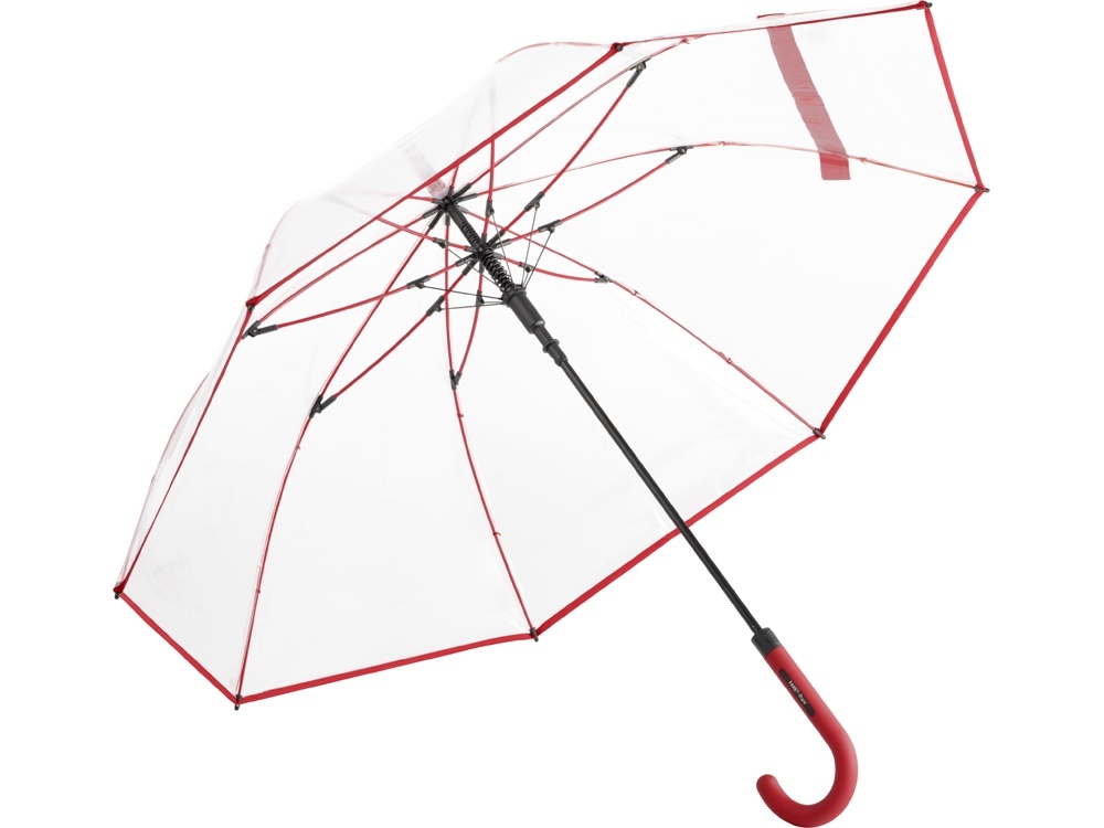 100126&nbsp;3676.000&nbsp;Зонт 7112 AC regular umbrella FARE® Pure  transparent-red&nbsp;216998