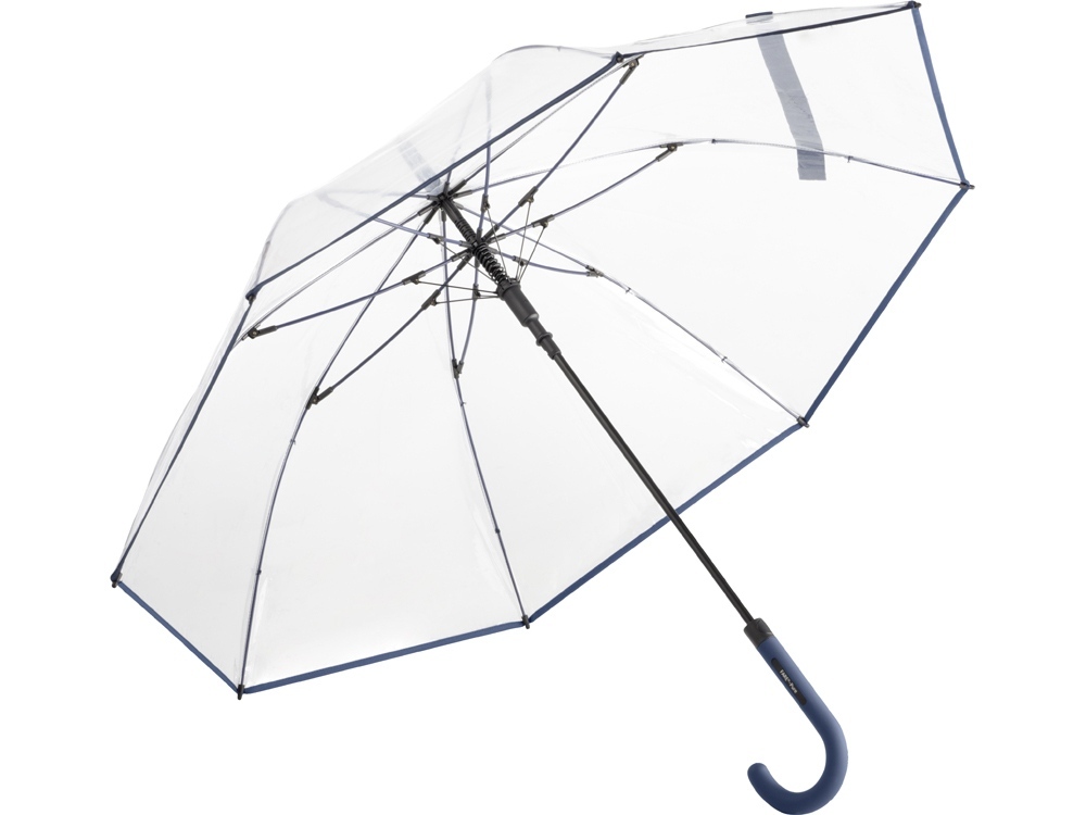 100124&nbsp;3676.000&nbsp;Зонт 7112 AC regular umbrella FARE® Pure  transparent-navy&nbsp;216996