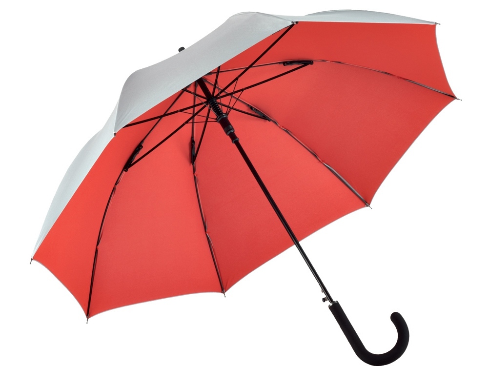 100107&nbsp;3614.260&nbsp;Зонт 7119 AC regular umbrella FARE® Collection silver/red&nbsp;218619