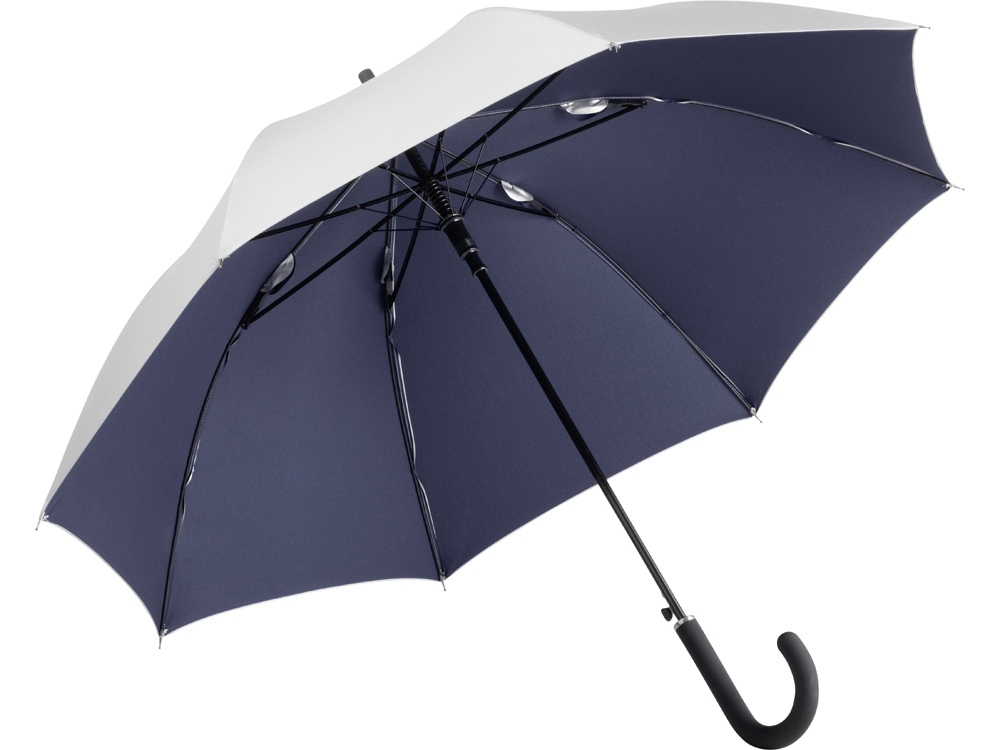 100106&nbsp;3614.260&nbsp;Зонт 7119 AC regular umbrella FARE® Collection silver/dark blue&nbsp;218618