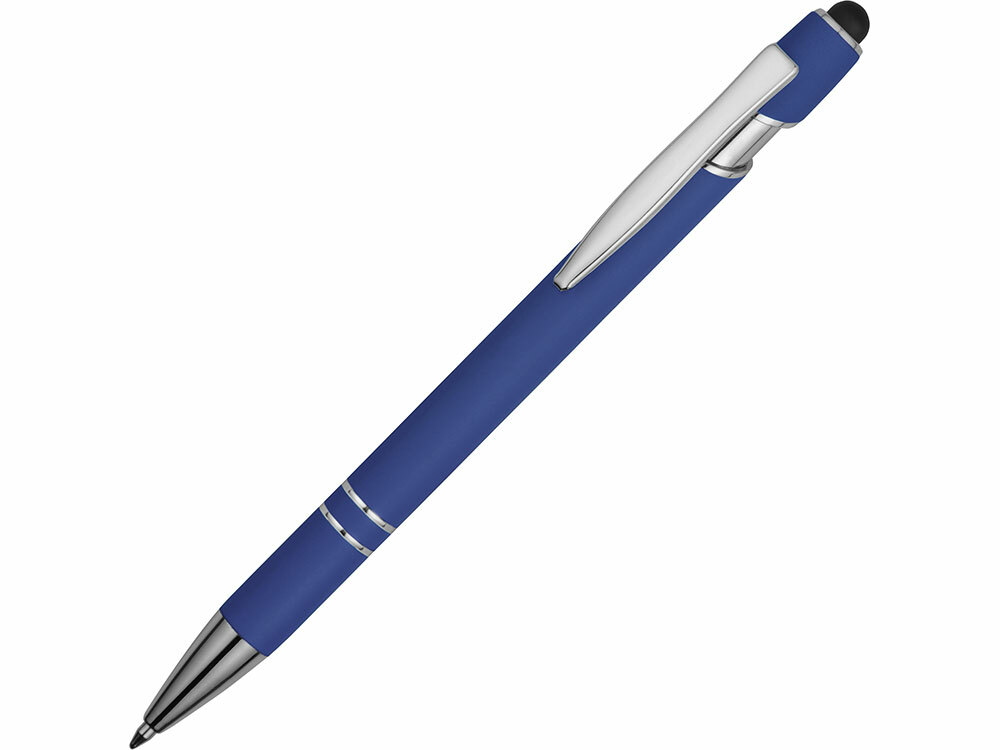 18381.12&nbsp;117.710&nbsp;Ручка металлическая soft-touch шариковая со стилусом «Sway», ярко-синий/серебристый&nbsp;221858