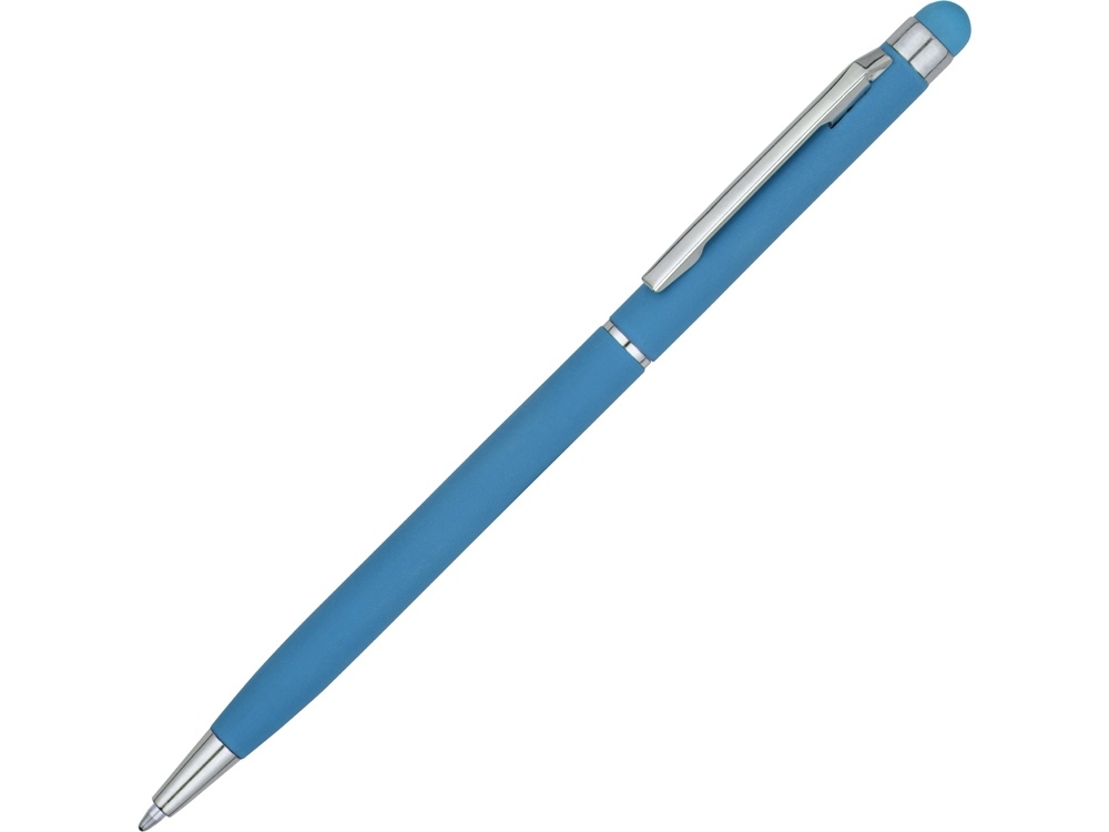 18570.22&nbsp;76.710&nbsp;Ручка-стилус шариковая "Jucy Soft" с покрытием soft touch, голубой&nbsp;224400