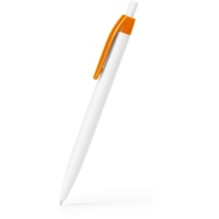 HW8045S131&nbsp;18.000&nbsp;Ручка пластиковая шариковая HINDRES, белый/апельсин&nbsp;226089