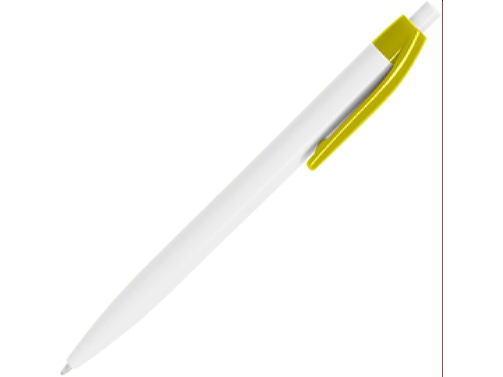 HW8045S103&nbsp;18.000&nbsp;Ручка пластиковая шариковая HINDRES, белый/желтый&nbsp;226095