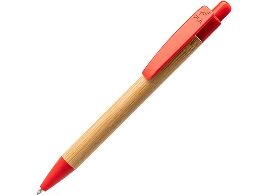 BL8080TA60&nbsp;52.000&nbsp;Ручка шариковая GILDON, бамбук, натуральный/красный&nbsp;227532