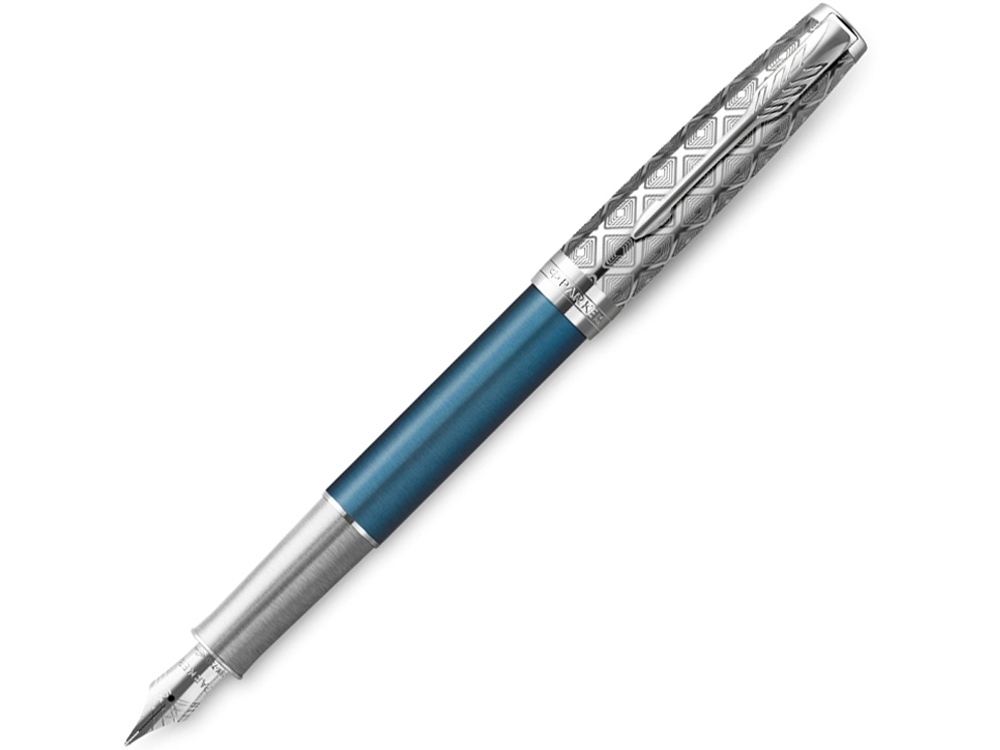 2119743&nbsp;72000.000&nbsp;Перьевая ручка Parker Sonnet Premium Refresh BLUE CT, перо 18K, толщина F, цвет чернил black, подарочной упаковке&nbsp;227970