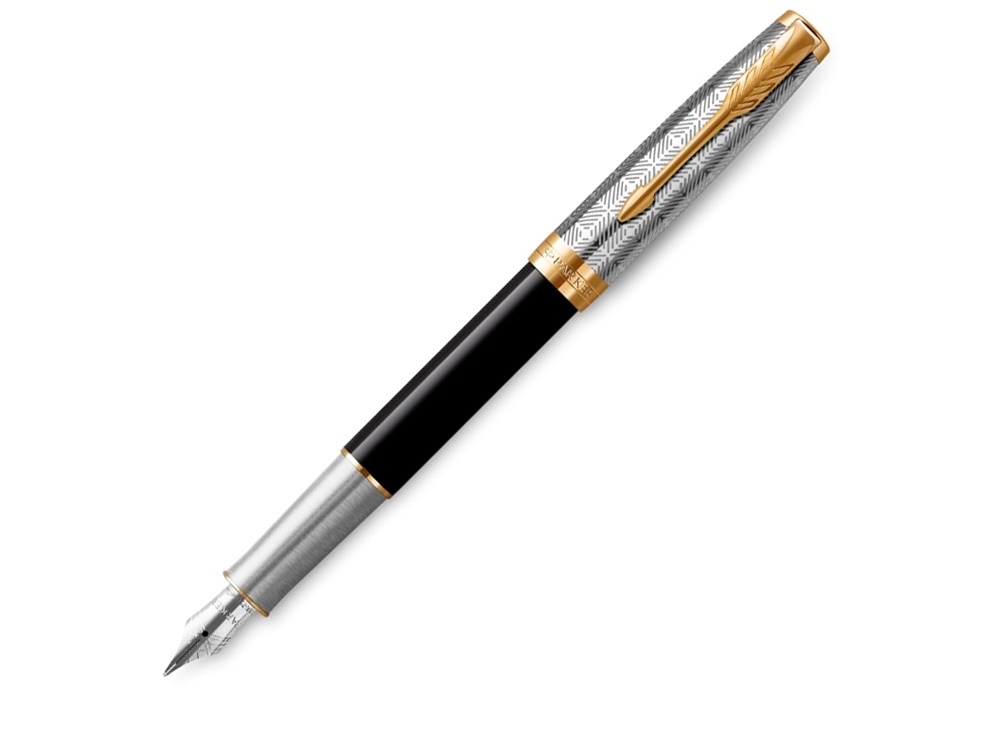 2119784&nbsp;72000.000&nbsp;Перьевая ручка Parker Sonnet Premium Refresh BLACK GT, перо 18K, перо: F, цвет чернил black, в подарочной упаковке&nbsp;227969