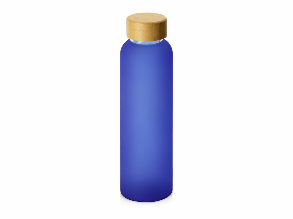 828702p&nbsp;528.830&nbsp;Стеклянная бутылка с бамбуковой крышкой «Foggy», 600мл, синий&nbsp;228343