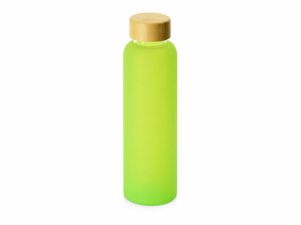 828703p&nbsp;528.830&nbsp;Стеклянная бутылка с бамбуковой крышкой «Foggy», 600мл, зеленое яблоко&nbsp;228344