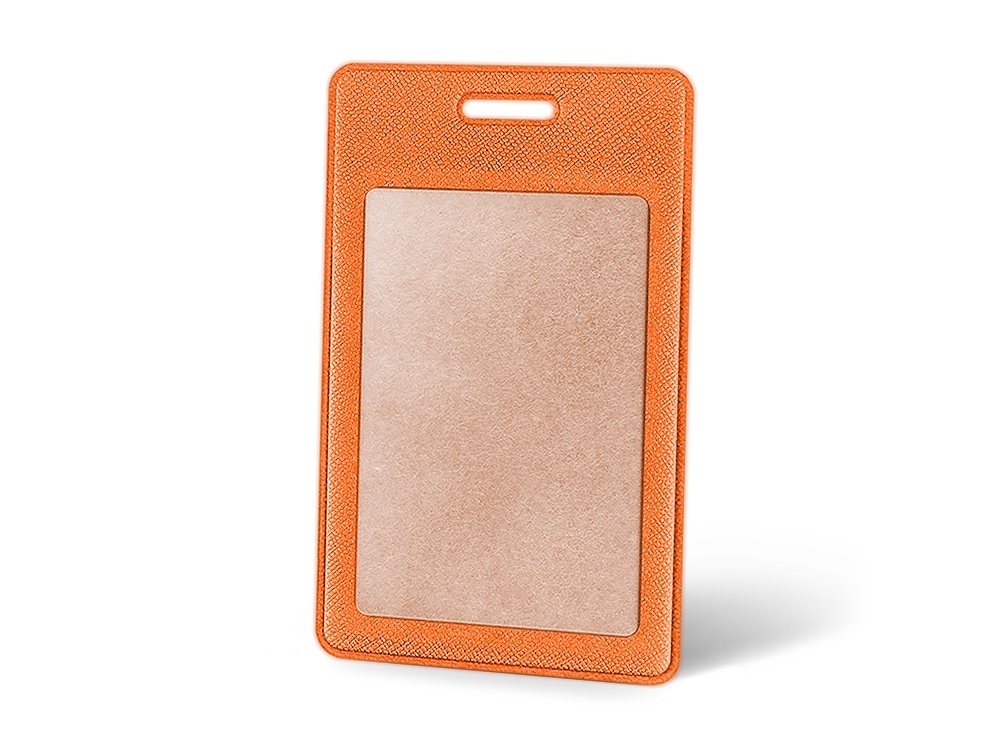 112108&nbsp;147.050&nbsp;Вертикальный карман из экокожи для карты "Favor", оранжевый&nbsp;230171
