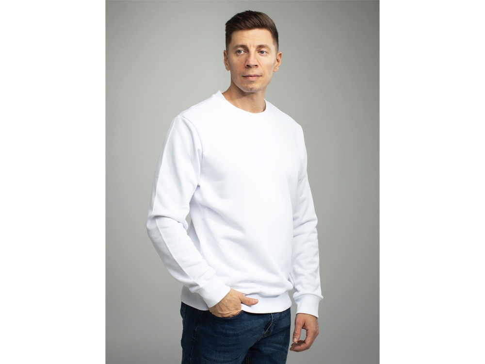 2444001M&nbsp;1853.08&nbsp;Толстовка втачной рукав. Модель 1 (Футер петлевой) (Размер 48-182, Цвет Белый)&nbsp;235331