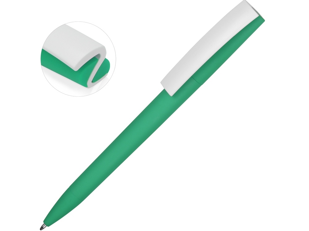 18560.18&nbsp;49.840&nbsp;Ручка пластиковая soft-touch шариковая «Zorro», мятный//белый&nbsp;235393