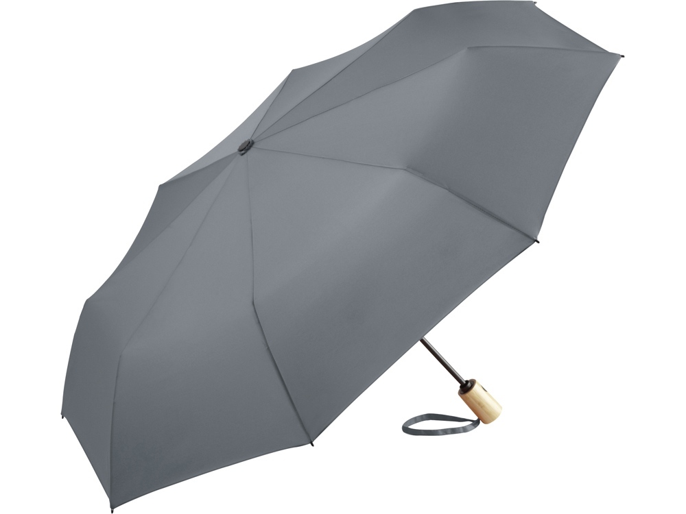 100154&nbsp;4624.000&nbsp;Зонт складной 5429 ÖkoBrella из бамбука, полуавтомат, серый&nbsp;221065